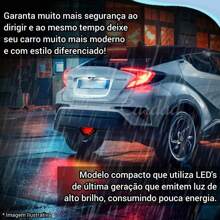 Luz De Freio Brake Light Triangular Modelo Formula F.1 Pisca Para choque