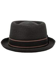 HIMESPORT 2024 Mùa Xuân Mùa hè Tại mặt trời Mũ rơm Đối với phụ nữ Quý cô Nam Người đàn ông Jazz Tiệc trà Fedora Mũ Với Nơ ruy băng Thanh lịch - màu đặc - Xem 3