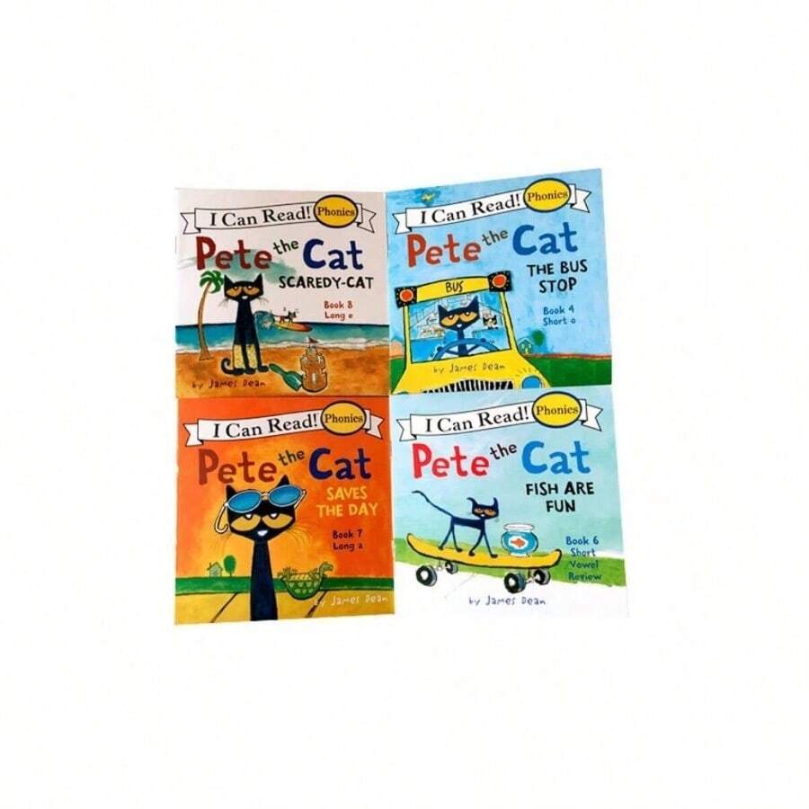 12-books-pete-the-cat-i-can-read-phonics-short-vowel-long-vowel-words