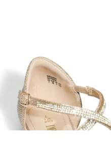 Women's Flats Shoes Slip-On Low Wedge Heeled Ankle Strap Pointed Toe Flats Shoes Dressy Comfortable Casual  Dress Business Office Working - 金色 - 查看 5