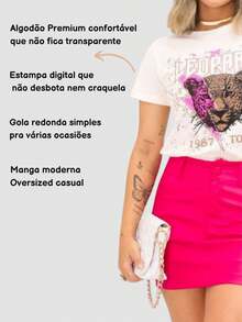 Women T-Shirts - Màu Hồng Tươi - Xem 2