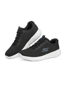 Skechers 男子田径步行鞋网眼透气运动休闲鞋户外跑步鞋轻便鞋 216281-BKBL - 黑色 - 查看 4