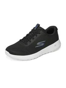 Skechers 男子田径步行鞋网眼透气运动休闲鞋户外跑步鞋轻便鞋 216281-BKBL - 黑色 - 查看 5