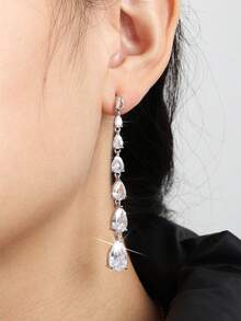 rakol 2 件裝時尚流蘇和水滴形耳墜適合女士日常佩戴 - 耳環 - 查看 2