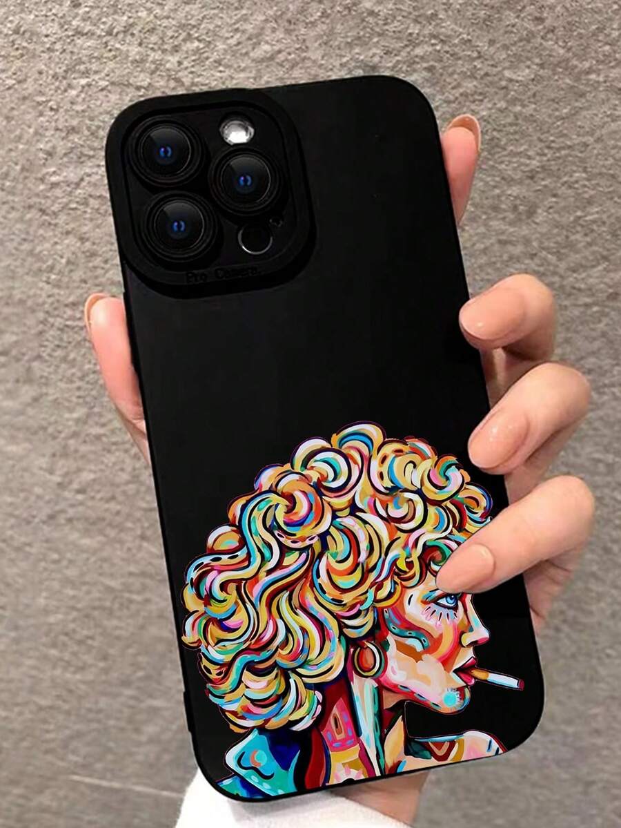 Tranh sơn dầu nghệ thuật Angel Eye Pattern Vỏ điện thoại chống sốc Tương thích với iPhone - Nhiều màu - Xem 1