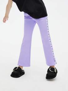 Annil 女童春秋休闲裤，微拉开腰裤，百搭