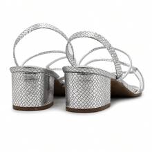 B2 Online Women Heeled Sandals - 銀色 - 查看 4