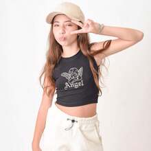 Young Girls Blouses - 黑色 - 查看 3