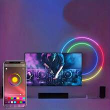1pc  RGB+IC Govee Neon Rope Light,  Dream Color Dynamic LED Rope Lights  Led Light Strips For Bedroom Music Sync Flexible Cuttable DIY Design, Mobile APP Control, Neon Lights For Indoor Gaming Room Bedroom Festival Decor(Excluding Remote Control) - Multicolor - View 9