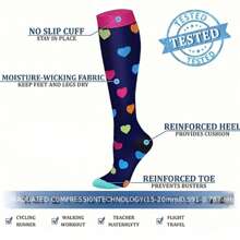 Sports Outdoor 6 Pairs Copper Compression Socks For Women And Men Circulation-Best Support For Medical, Running,Nursing,Athletic - Multicolor - View 4