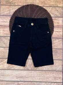 Bermuda Infantil de Brim Masculina Moda Fashion Kids Verão