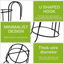 1/2/4/6 Pieces Installed Balcony Flower Rack With Bottom Bracket, Hanging Green Flower Pot Hanger, Iron Art Guard Railing Windowsill Iron Art Flower Rack With Bottom Bracket