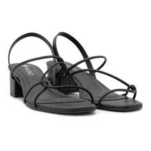 B2 Online Women Heeled Sandals - 黑色 - 查看 3