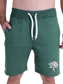 Men Shorts - Màu xanh lá cây đậm - Xem 1