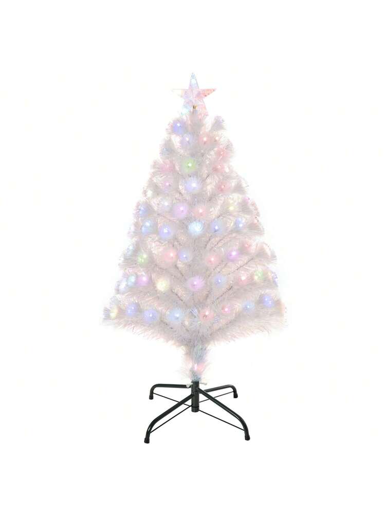 Albero Di Natale Con Luci Fibre Ottiche 150cm