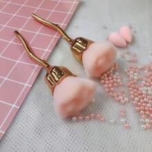 1支装美甲粉尘刷，粉色玫瑰造型，清洁刷，适用于指甲、化妆品、粉底、腮红的清洁和修剪，多功能玫瑰花美甲刷 - 指甲粉尘清洁刷、粉底、腮红化妆刷，旅行必备