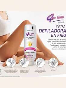 Cera Depiladora En Frío Prosa 4 En 1, Con Cera De Abeja, 220 g. - Blanco - Ver 5