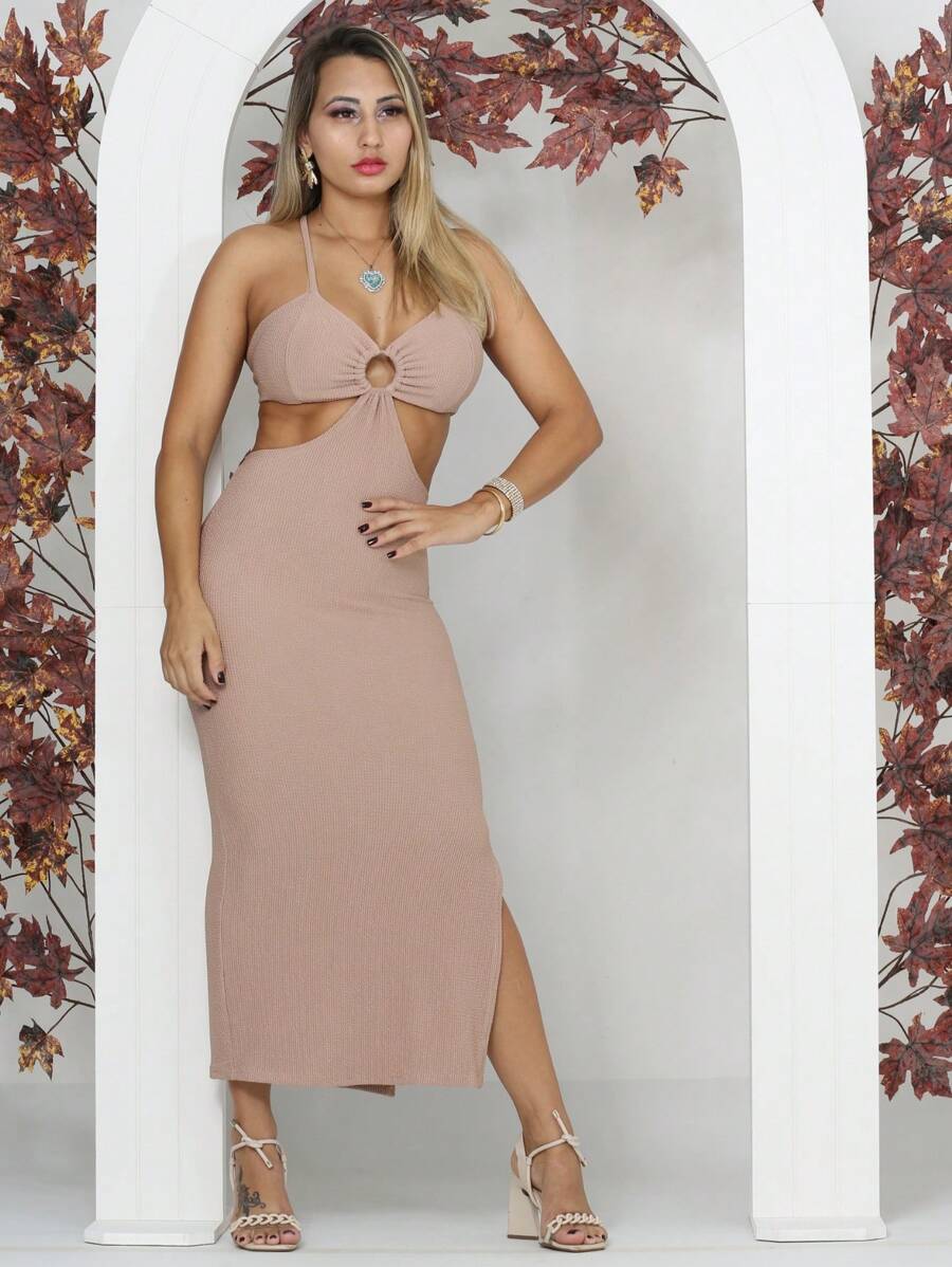 Women Dresses - Màu be - Xem 1