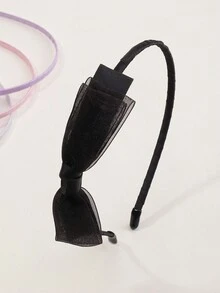 Set de 5 diademas con lazo de malla para niñas - Multicolor - Ver 3