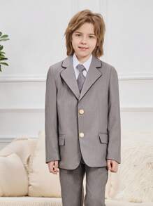 Abito Formale Con Cravatta Per Ragazzo Tween, Adatto Per Uniformi Scolastiche, Occasioni Formali, Look Da Gentiluomo, Festival, Feste E Vita Quotidiana