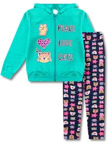 Young Girls Sets - 綠色 - 查看 4