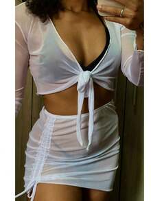 Women Cover Ups - trắng - Xem 2