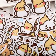 Cute Mysterious Phoenix Parrot Stickers Handheld Ledger Sticker Handheld Ledger Cartoon Pasting Material Waterproof Ins Style Small Sticker