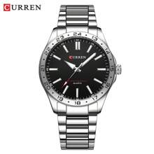Men's Quartz Watch, Casual Business Style Water Resistant Wrist Watch - Black - View 3