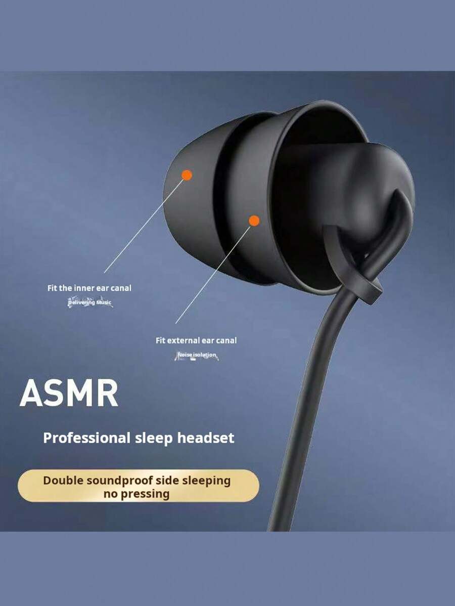 Wired In-Ear Sleep Headphone, Hifi Sound Insulation Noise Reduction ...