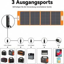 FF FLASHFISH 560W Portable Power Station, 520Wh/140400mAh Solar Generator 560W(Surge1100W) AC With 18V/100W Foldable Solar Panel, Portable Solar Charger With DC Output