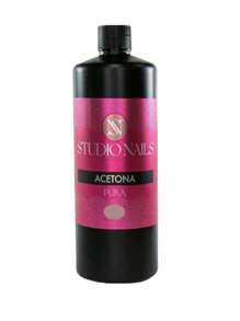 250ml acetona pura studio nails para quitaesmalte acrilico de uñas - transparente - Ver 1