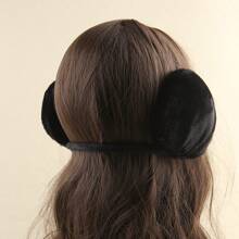 1pc Women's Winter Warm Plush Ear Warmers Ear Muffs With Faux Rabbit Fur, Extra Thick & Comfortable For Outdoor Activities