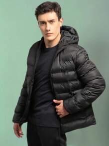 Men Jackets & Coats - 黑色 - 查看 2