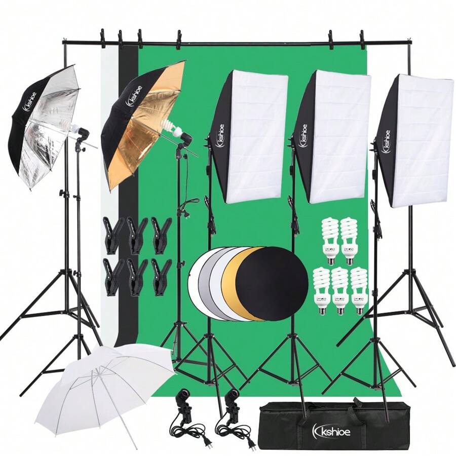 Kshioe Lambency Box Lambency Umbrella With Five-In-One Reflector Set - màu đen - Xem 1