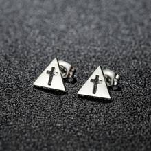 1 Pair New Stainless Steel Geometric  Stud Earrings For Women Everyday Tiny Moon Star Earrings Birthday Gift Jewelry
