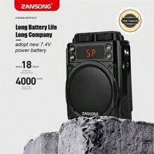 ZANSONG Professional Acoustic Wireless Voice Amplifier With Microphone - Black - View 1