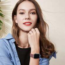 4 pièces Bracelets compatibles, Bracelet de sport en silicone souple pour Apple Watch Series Ultra/Ultra 2, 10/9/8/7/6/5/4/3/2/1 SE, 38mm/40mm/41mm/42mm/44mm/45mm/46mm/49mm, Convient pour les hommes et les femmes - Multicolore - Voir 8