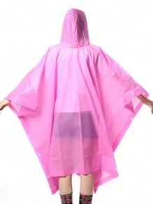 1pc Thickened Waterproof Eva Hiking Raincoat, Unisex Multifunctional Raincoat For Hiking With Transparent Design For Men And Women, Waterproof Camping Poncho For Backpacking For School,Office,Household,Travel, Back To School Supplies Summer Cooling,Beach,Travel