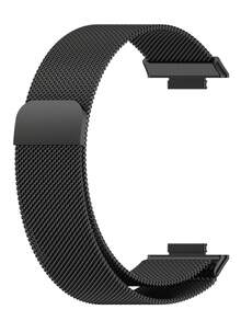 1入組男女皆宜豪華米蘭尼斯網狀金屬表帶，適用於華為Fit 1/Fit 2時尚智能手錶手鍊替換手帶，適用於華為Fit 1和Fit 2 - 均碼 - 查看 8