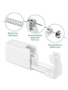 1PC  Disposable Ear Piercing Gun Kit,  Ear And Nose Puncture Tool - White - View 3