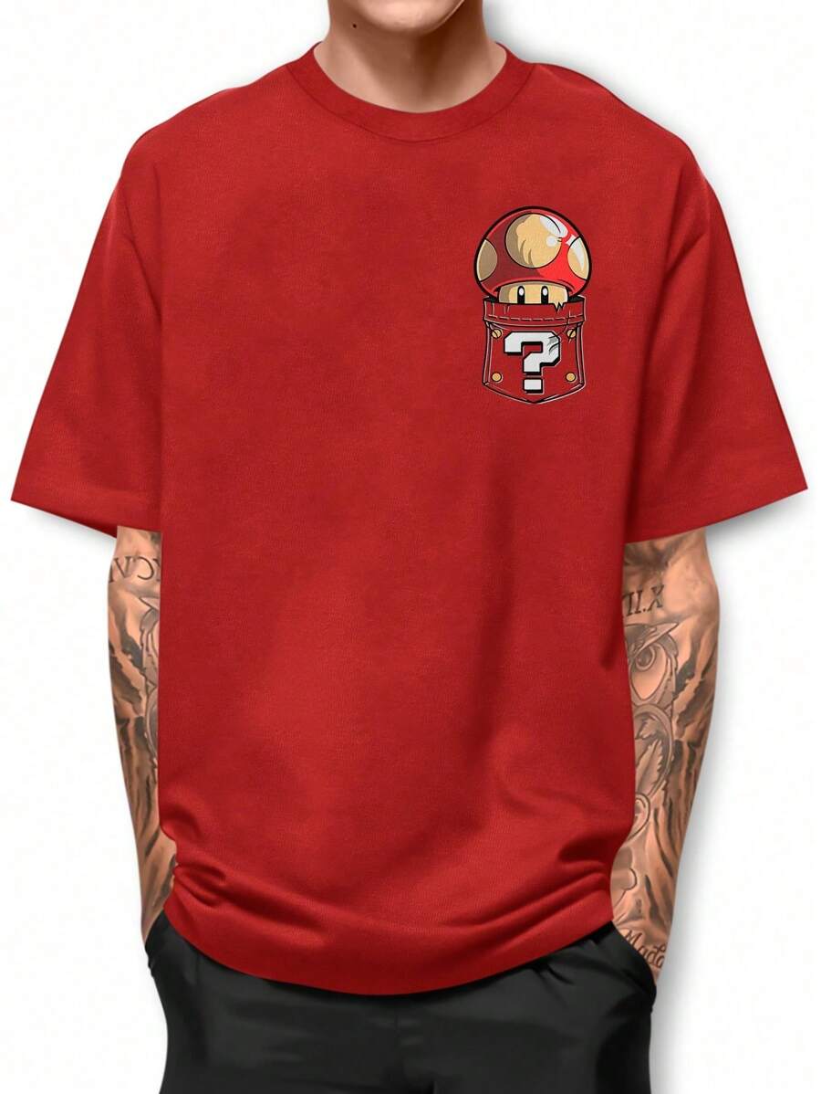 Men T-Shirts - Đỏ - Xem 1