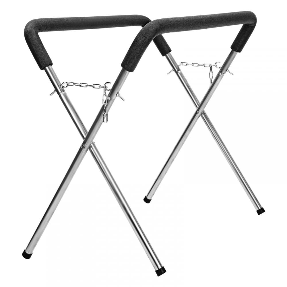 Foldaway Body Shop Trestle Table Panel Stand Adjustable Bumper Panelstand - Black - View 1