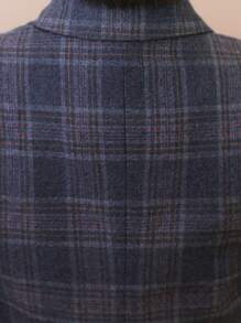 4 件套小男孩西装套装：格子外套、背心、裤子、领结，适合婚礼、节日、生日派对场合