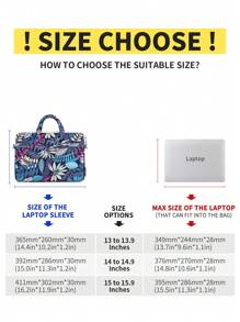 canvas artisan Bolsa para Laptop à Prova de Choque Impressão de Padrões de Folha Pasta de Laptop para MacBook Chromebook, Bolsas para Laptop para MacBook, iPad, HP Chromebook Surface Notebook, Pastas de Laptop