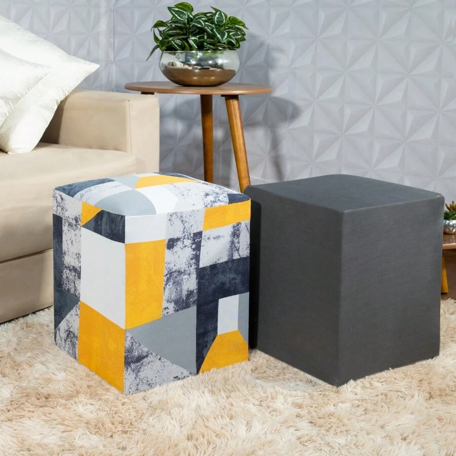 Sofa Covers - 灰色和鉛大理石 - 查看 1