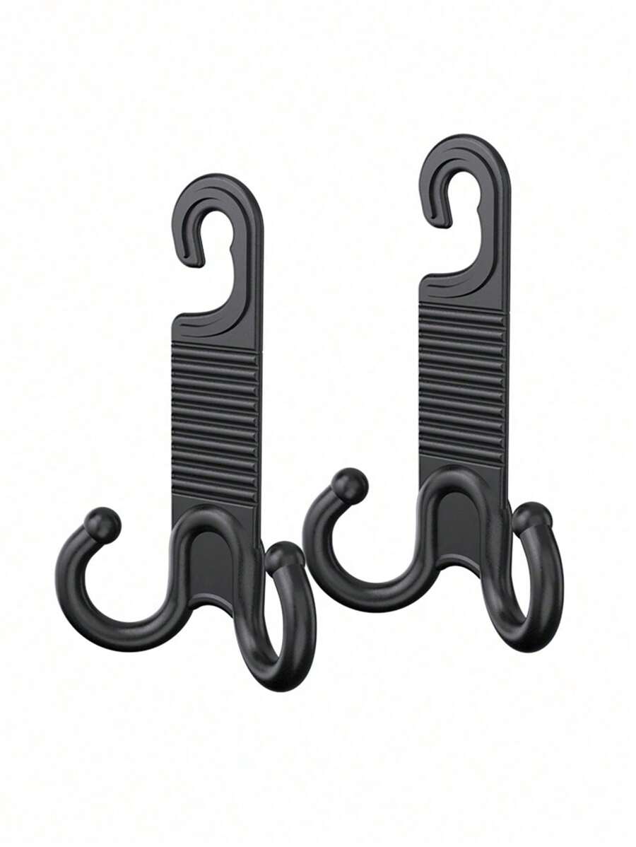 2pcs Car Headrest Hooks, Universal Car Back Seat Hooks With Dual Hooks