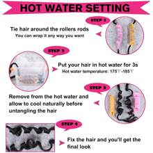 1包32英寸預先拉伸的褐色鉤編髮,長鉤編頭髮,用於發帶假髮,具有yaki貼紋和ez鉤編合成髮延長,鉤編發髻（27#） - 駝色 - 查看 5