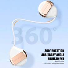 Portable Neck Fan Hands-Free Personal Hanging Sports USB Rechargeable Cooler - Green - View 6