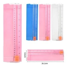 MEDOOSI 1 Pieza de Guillotina Cortadora de Papel A4,Guillotina De Papel Cortadora Papel Fotos Tajetas Scrapbook - Rosa - Ver 2