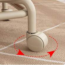 1件家用輪椅凳，成人和兒童均可用，萬向輪推移小圓椅，客廳門鞋換椅，輪式低矮凳，家居萬向輪多功能美觀縫紉滑板椅，可當凳子和小板凳（PP樹脂材料）